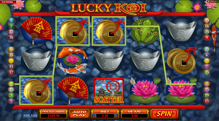 Luck and Fortune Double-Up in Lucky Koi