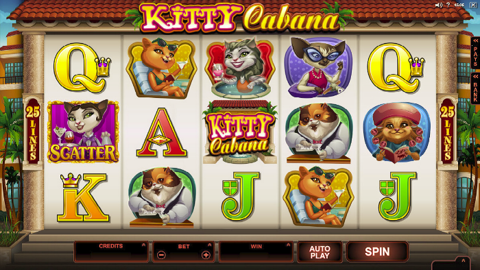 Be A Cool Cat This Summer Playing Microgaming’s New Kitty Cabana Slot